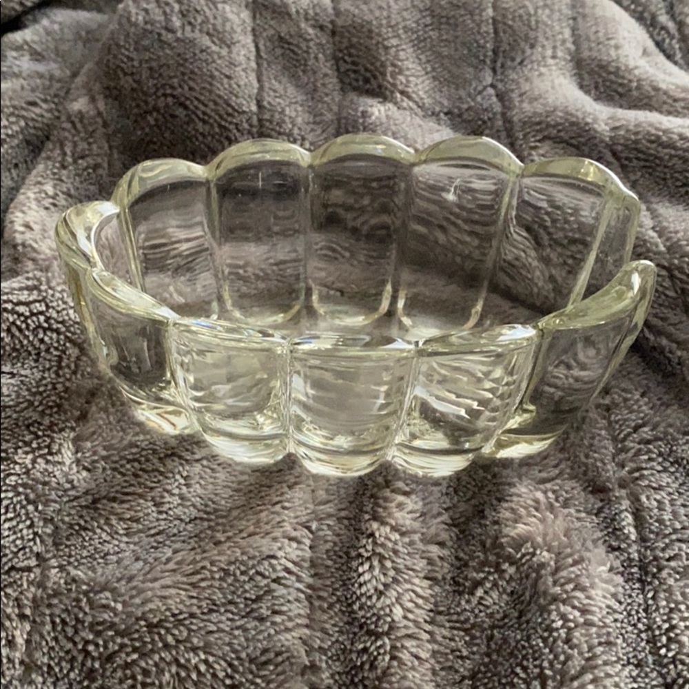 Vintage glass spoon rest
